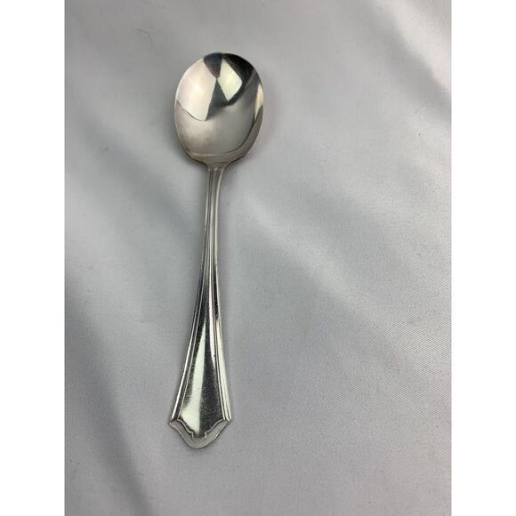 Vintage Oneida Community Par Plate Vernon-Ashley 5 3/4" Sugar Spoon - Picture 5 of 7